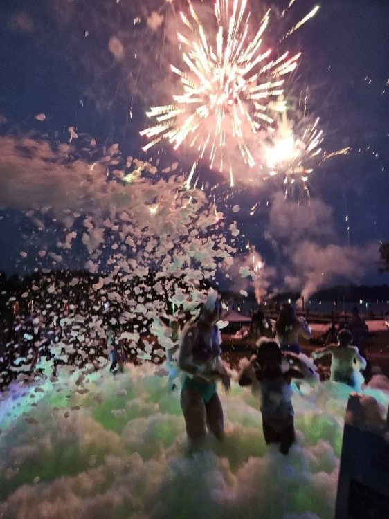 Glow-In-The-Dark Foam Party