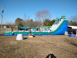 MEGA20W20SLIP20N20SLIDE 1747842412 2-Lane 22 FT Mega Waterslide w/ Slip N Slide