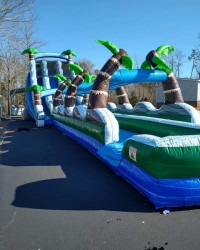 MEGA20W20SLIP 1747843023 2-Lane 22 FT Mega Waterslide w/ Slip N Slide