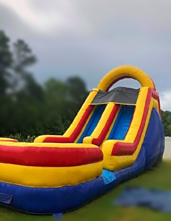 18 FT 2-Lane Rainbow Slide