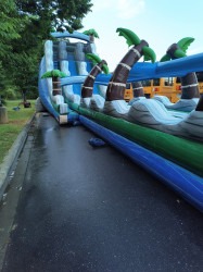 mega20with20slip 1747842412 2-Lane 22 FT Mega Waterslide w/ Slip N Slide