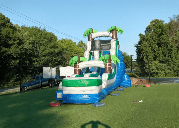 1-Lane 18 FT Tropical Slide