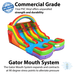 2-Lane NEW 12 FT Rainbow Slide